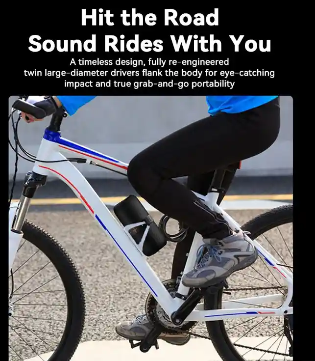 Altavoz Portátil De 40w De Alta Potencia Con Sonido Estéreo, Graves Profundos, Iluminación Rgb Y Emparejamiento Inalámbrico Para Exteriores