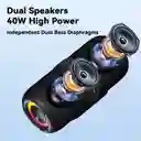 Altavoz Portátil De 40w De Alta Potencia Con Sonido Estéreo, Graves Profundos, Iluminación Rgb Y Emparejamiento Inalámbrico Para Exteriores