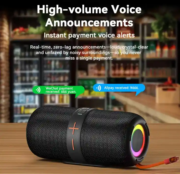 Altavoz Portátil De 40w De Alta Potencia Con Sonido Estéreo, Graves Profundos, Iluminación Rgb Y Emparejamiento Inalámbrico Para Exteriores