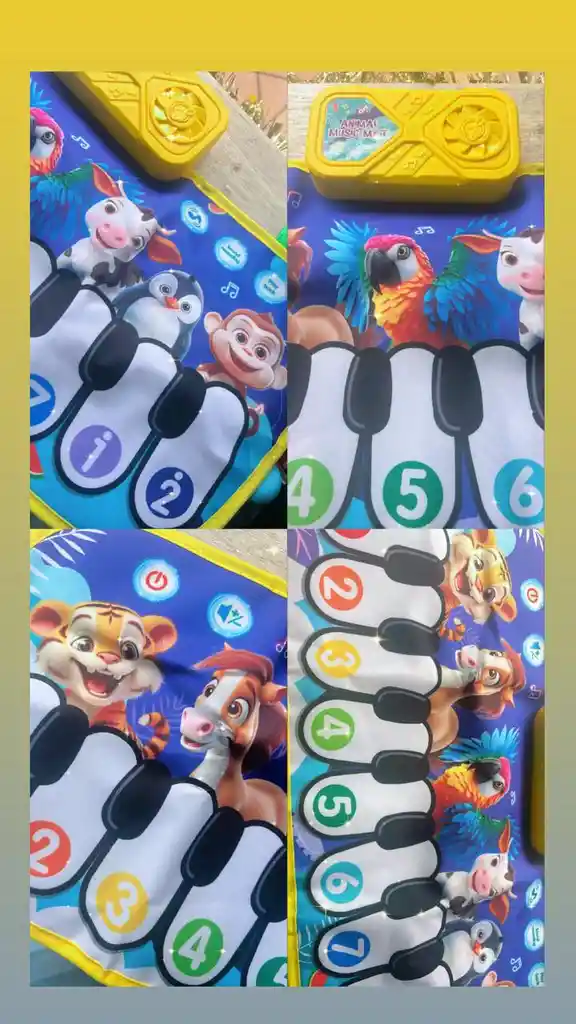 Tapete Piano Musical Amarillo