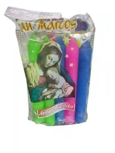 Vela Navideña Lisa X 10 Aromatizada