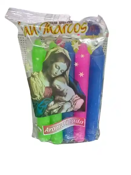 Vela Navideña Lisa X 10 Aromatizada