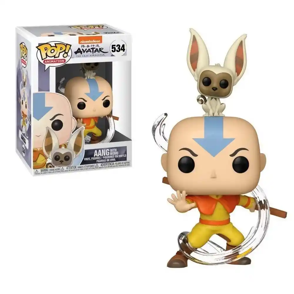 Funko Pop Animation Avatar - Aang With Momo # 534