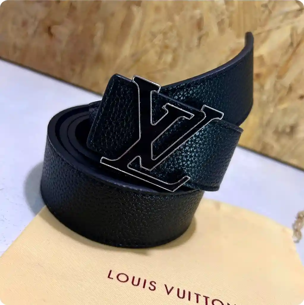 Correa Luis Vuitton Negra Para Caballero