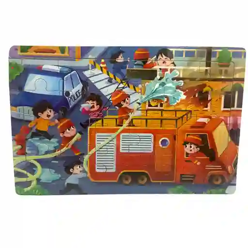 Rompecabezas De Madera De 24 Piezas Motivos Surtidos Sz-644