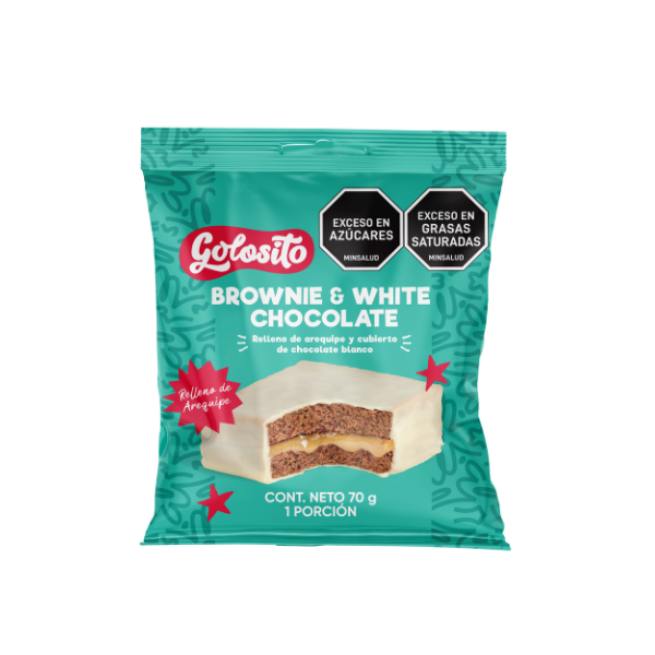Brownie Golosito Cub Chocolate Blanco 70g