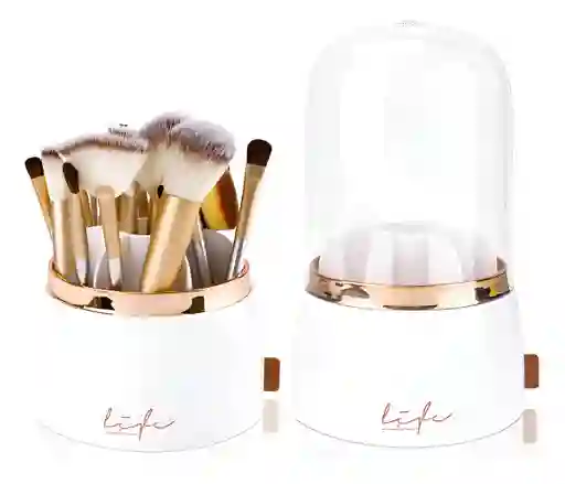 Organizador Maquillaje Giratorio 360° Brochas Almacena