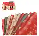 Papel Regalo Kraft Motivo Navideño Papel Regalo Kraft Navidad