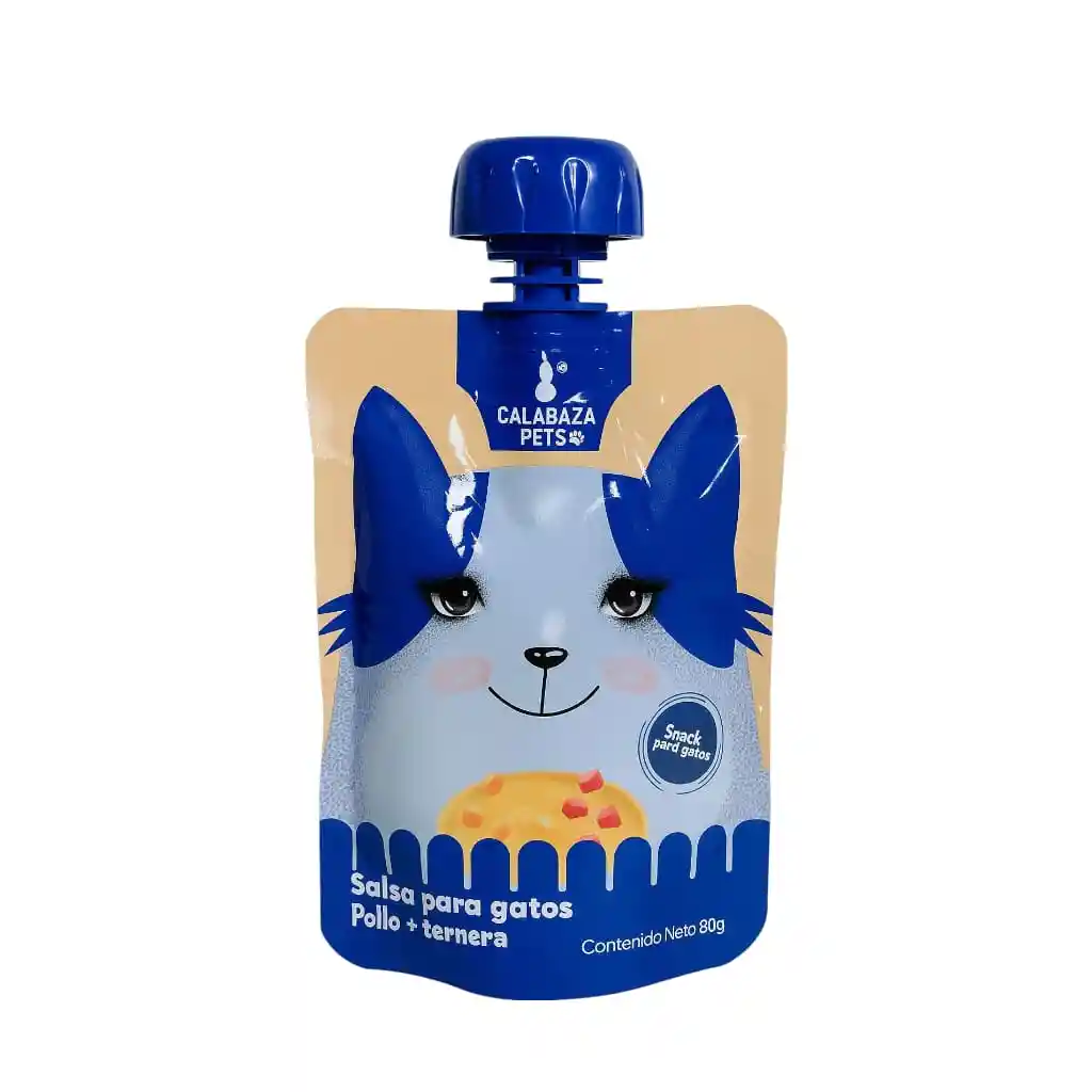 Salsa Para Gatos X 80gr Pollo/ternera