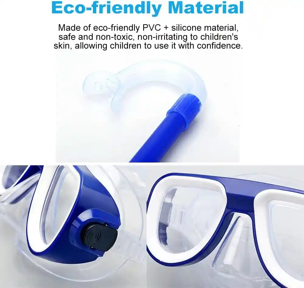 Snorkel Y Careta Gafas De Natación, Máscara De Buceo Piscinas Mar