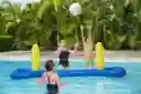 Cancha Juego Flotador Inflable Bestway Malla Voleibol Y Pelota Piscina