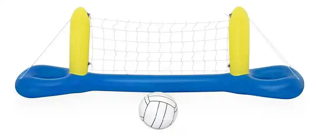 Cancha Juego Flotador Inflable Bestway Malla Voleibol Y Pelota Piscina
