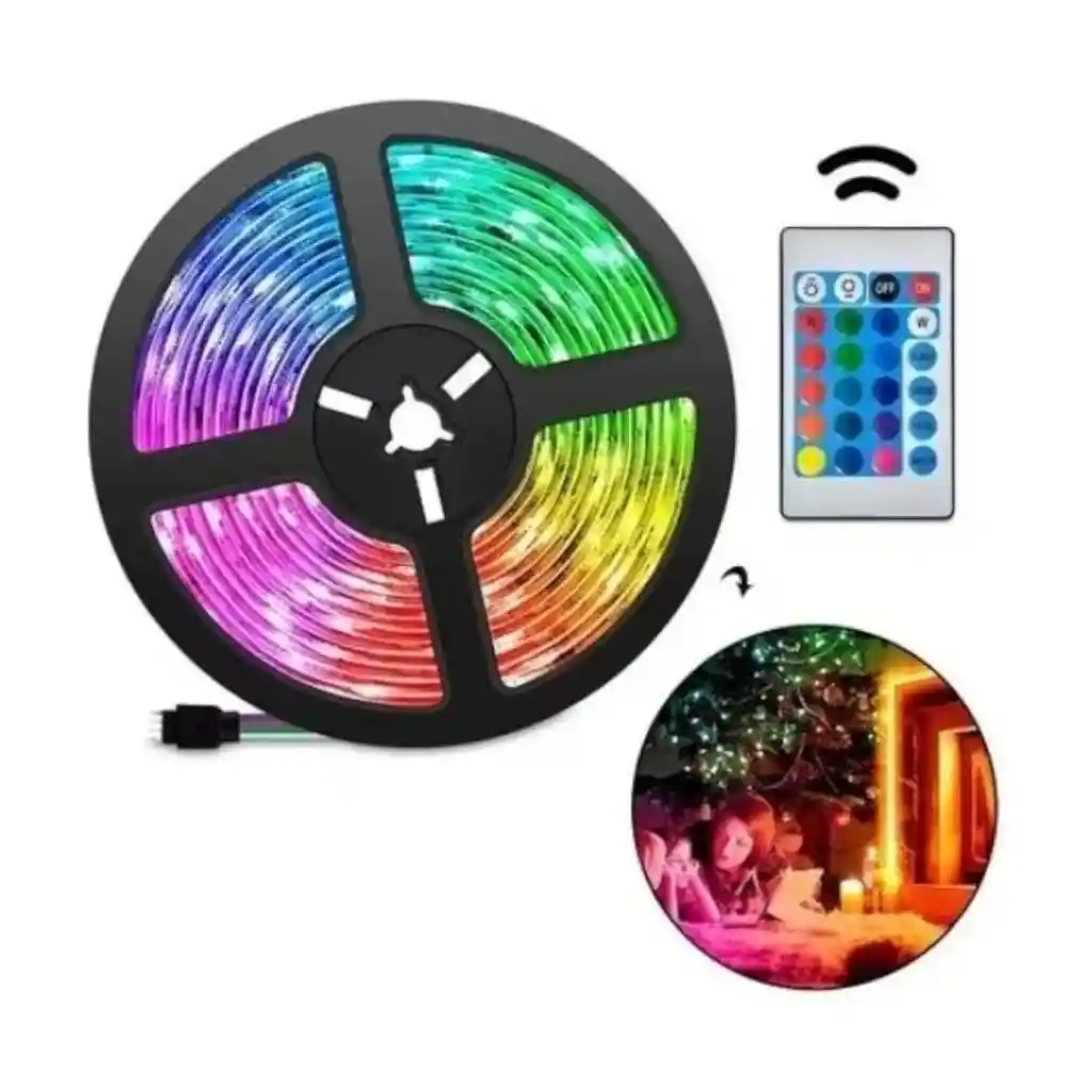 Cinta Luz Led Multicolor 5m Rgb