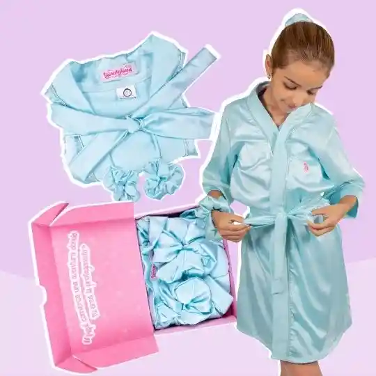 Regalo Para Niña - Bata Levantadora Menta Talla 2 - 4 Beautyland Box