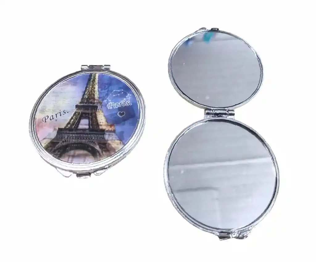 Espejo X2 Doble Mini Cosmetiquera Bolso Cartera Aumento