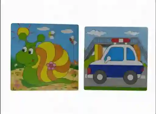 Juguete Didactico Rompecabezas Madera De 9 Piezas