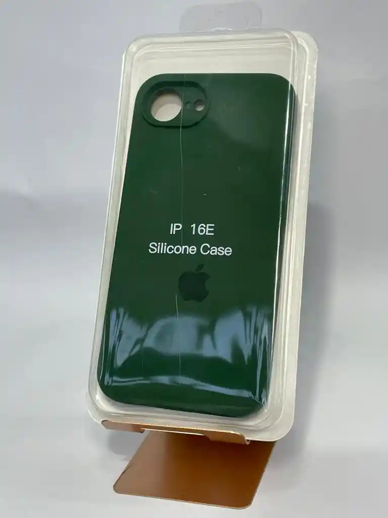 Silicón Case Iphone 16e Verde Oscuro