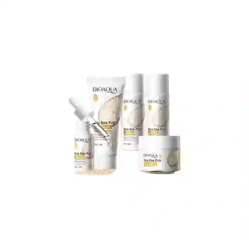 Kit Viajero 5 Piezas De Extracto De Arroz Cuidado Facial Bioaqua