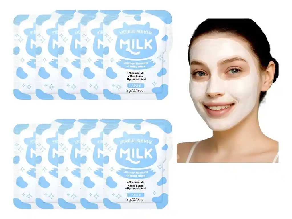 Mascarilla Hidratante De Arcilla A Base De Leche Portatil (5g) 1 Und.