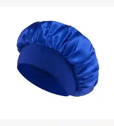 Gorro De Satín Para Dormir Color Azul