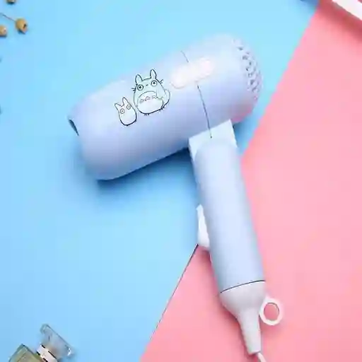 Mini Secador De Cabello Plegable Azul