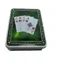 Juego Poker Baraja Juego Cartas Estuche Metalico