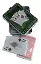 Juego Poker Baraja Juego Cartas Estuche Metalico