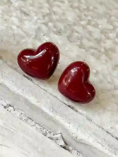 Aretes Cora Rojos
