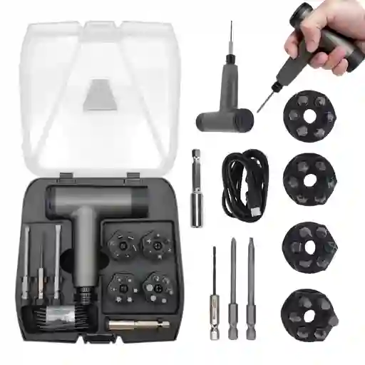 Destornillador Inalámbrico Atornillador 2.5nm Recargable Gris Oscuro 3.6v 50hz