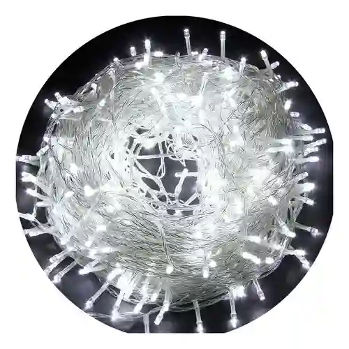 Instalación Luz Lineal 200 Bombillos 14mts Blanca Cable Transparente