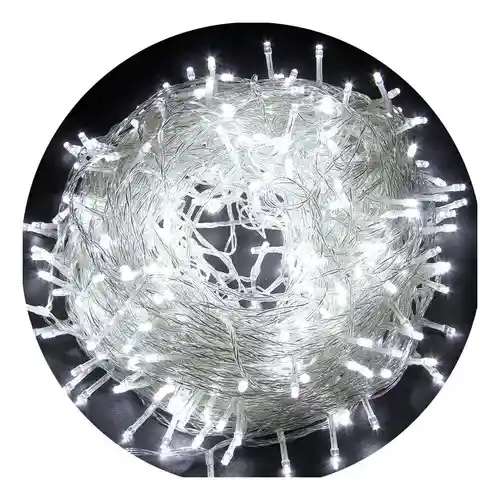 Instalacion Luz Lineal 300 Bombillos 22 Mtrs Calida Cable Transparente