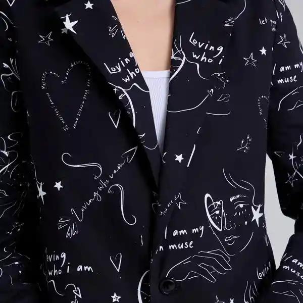 L / Blazer Mi Esencia - Negro