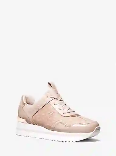 Tenis Michael Kors Para Mujer Raina Trainer 8us Color Ballet
