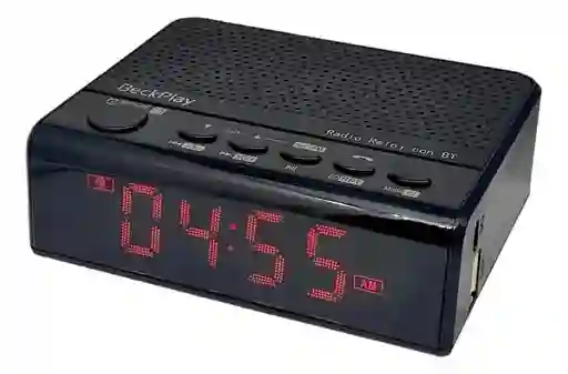 Reloj Digital Despertador Recargable Bluetooth Mesita Noche