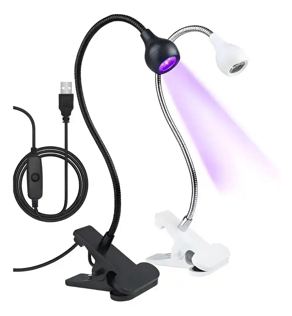 Lampara Secado Uñas Led Ultra Violeta Uv Brazo Flexible Usb