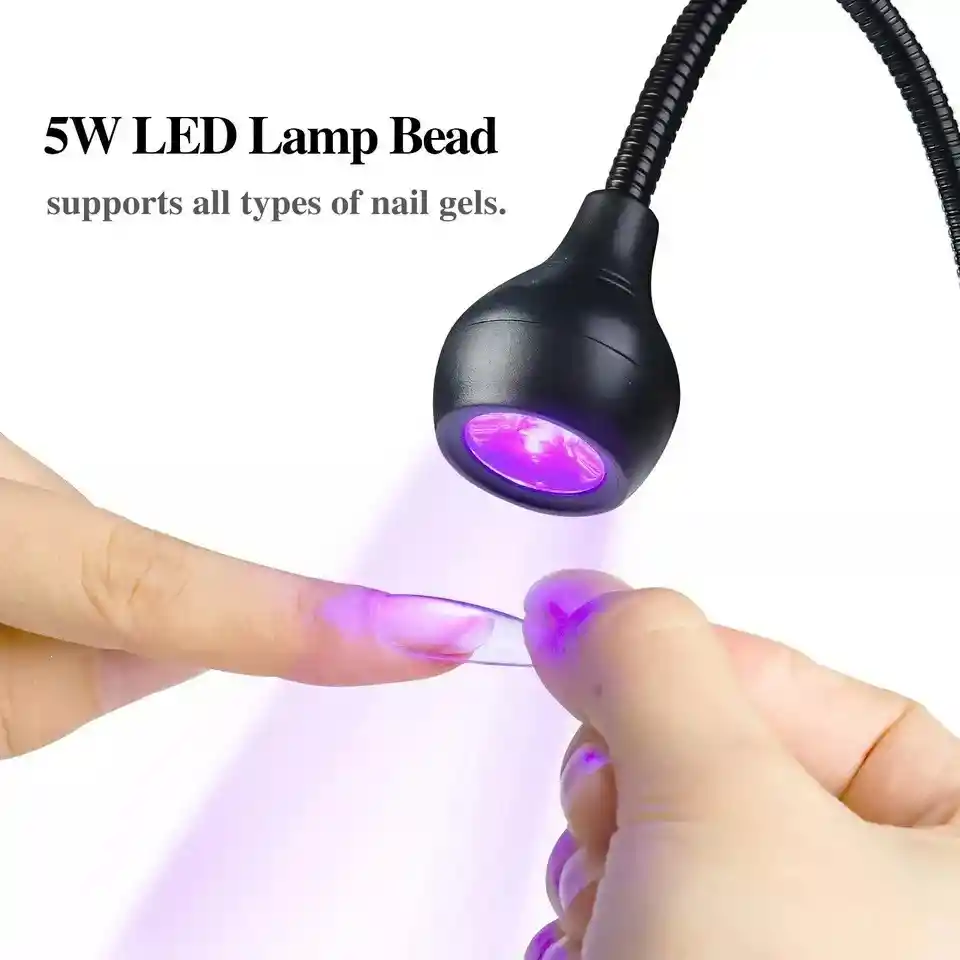 Lampara Secado Uñas Led Ultra Violeta Uv Brazo Flexible Usb