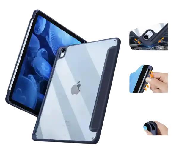 Estuche Smart Case Cristal Transparent Para Ipad 10.2