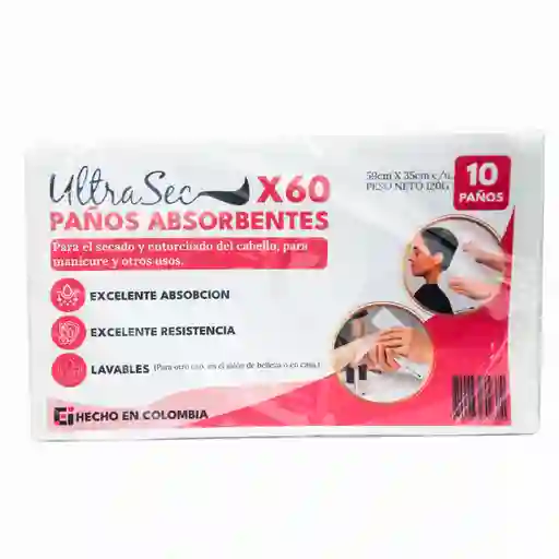 Ultra Sec Paños Absorbentes X 10und