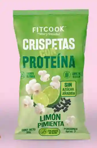 Crispetas Con Proteína Sabor Limón Pimienta Fitcook 50g