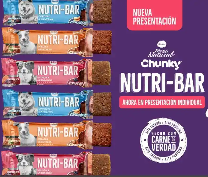 Nutri Bar X 20 Unidades Surtidas - Chunky Menú Natural