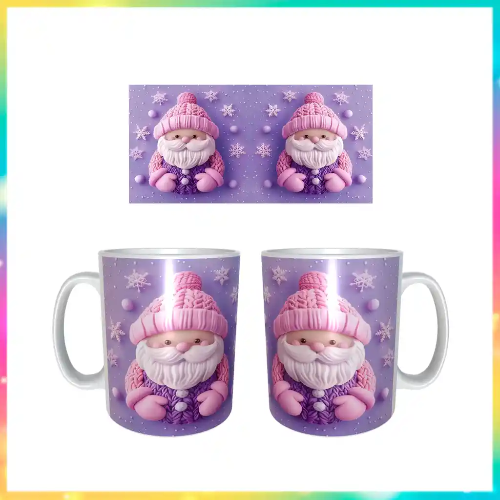 Mug Santa Morado