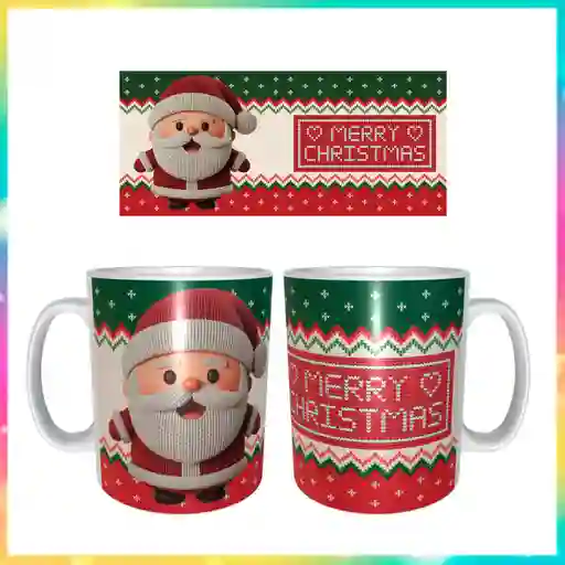 Mug Santa Tejido