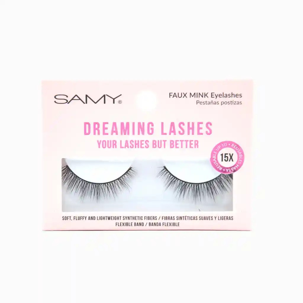 Samy Faux Mink Pestañas Postizas Enteras N.3 Elena