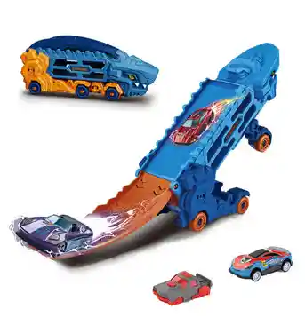 Pista Transformable Con Almacenamiento En Forma De Tiburón