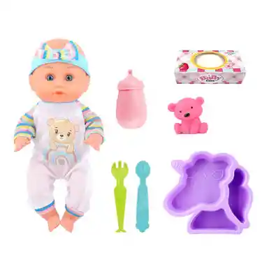 Muñeca Bebe De 12 7 Piezas