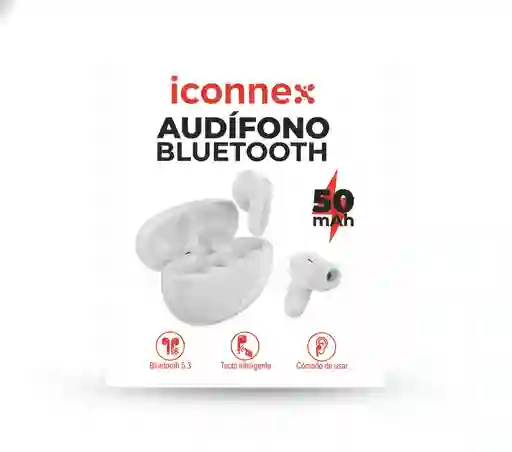 Libertad Y Calidad Premium: Audífonos Iconnex Ep-t160. Bluetooth 5.3, Control Táctil, Carga Tipo C Y 7-8 Horas De Autonomía. ¡mejor Precio, Mejor Sonido!
