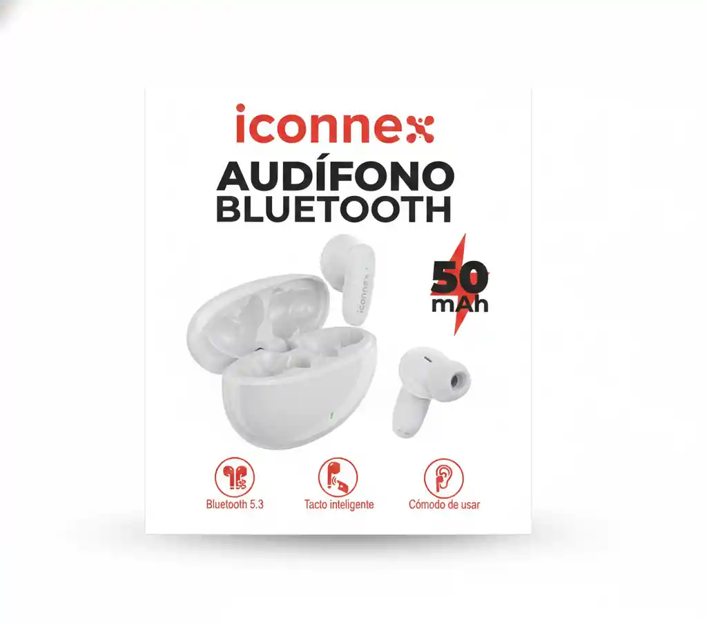 Libertad Y Calidad Premium: Audífonos Iconnex Ep-t160. Bluetooth 5.3, Control Táctil, Carga Tipo C Y 7-8 Horas De Autonomía. ¡mejor Precio, Mejor Sonido!