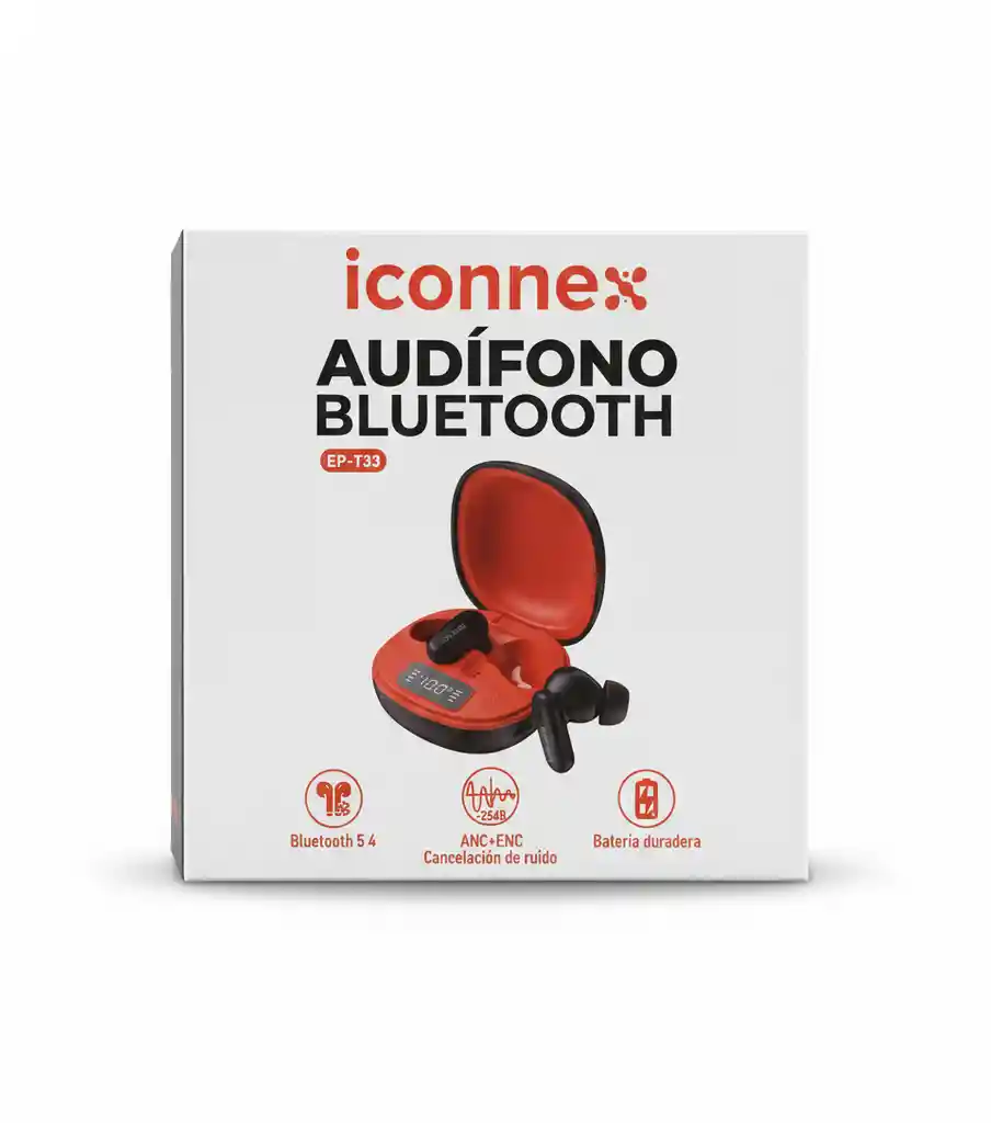 El Silencio Que Necesitas: Iconnex Ep-t33. Anc+enc, $25\text Db$ De Reducción De Ruido, Bluetooth 5.4 Y Batería $500\text Mah$ Tipo C. ¡tecnología Al Mejor Precio!