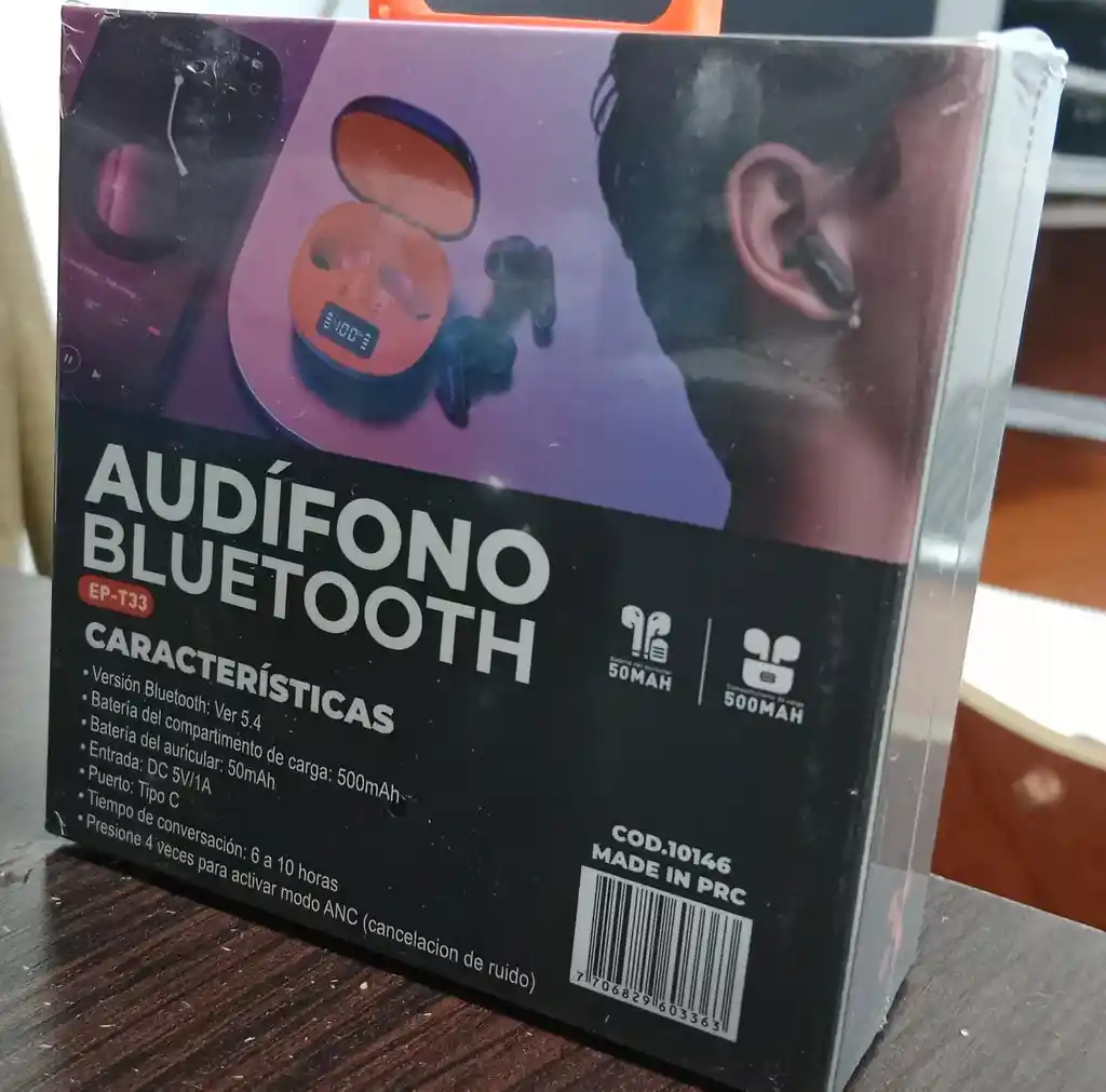 El Silencio Que Necesitas: Iconnex Ep-t33. Anc+enc, $25\text Db$ De Reducción De Ruido, Bluetooth 5.4 Y Batería $500\text Mah$ Tipo C. ¡tecnología Al Mejor Precio!