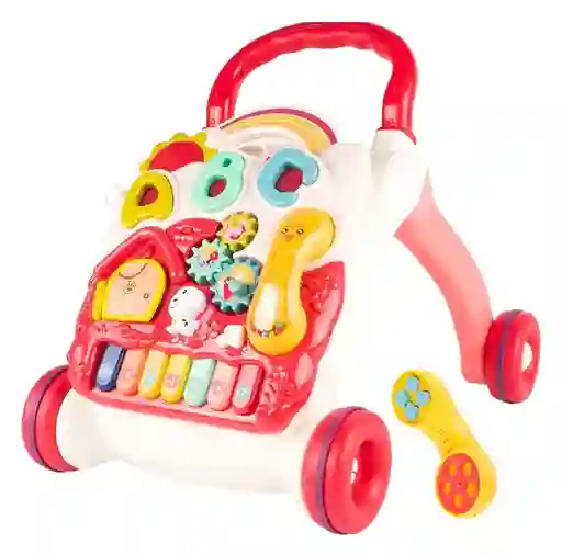 Caminador Para Bebé Didactico Y Musical (grande) Hasta 5años Rojo